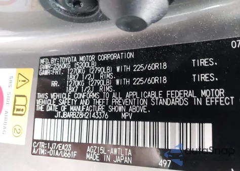 2017 Lexus Nx 200T z USA, uszkodzony, nr VIN JTJBARBZ8H2143376